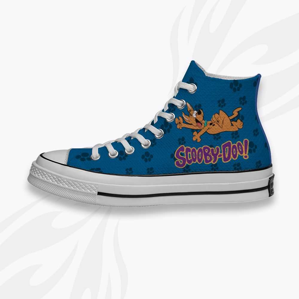 

Custom Printed Scooby Doo Sneakers High Unisex Mens Womens Running Shoes Skateboard DIY Trainers Canvas Casual Shoe, Others