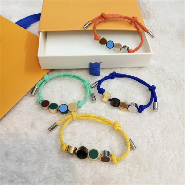 

Love Bangle Designer Men Women Fashion Bracelet Jewelry Adjustable In 6 Colors Stainless Steel Luxury Charm Yoga Hand Rope Design Jewellery Mens Womens Bracelets
