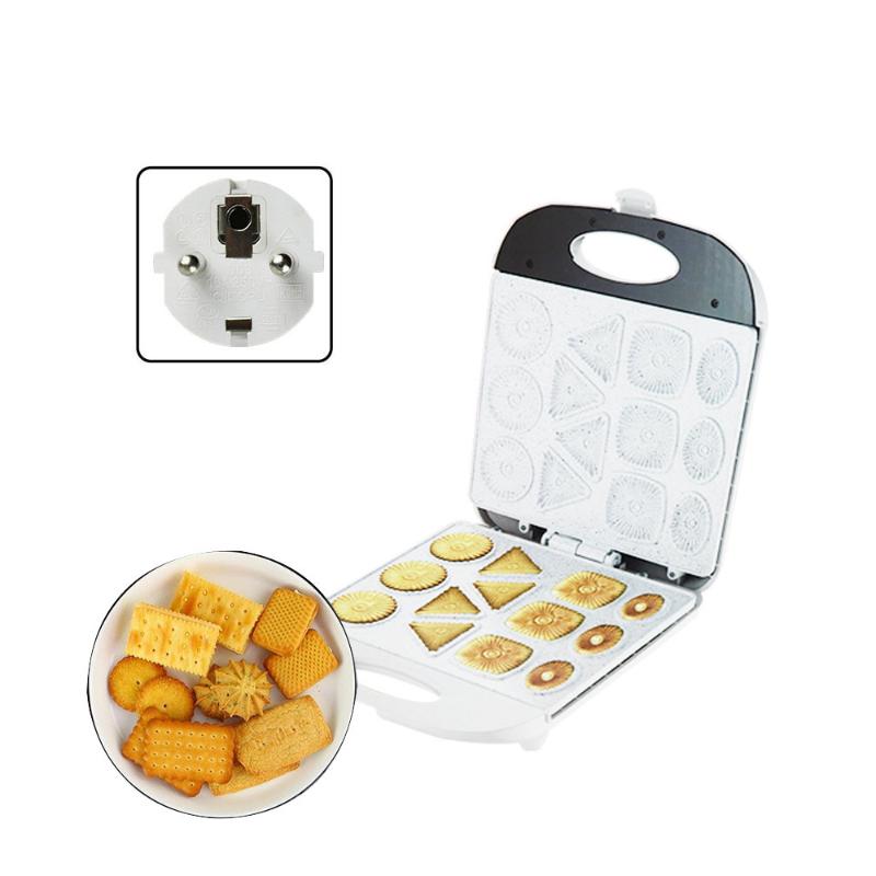 

Baking Moulds Electric Cookie Baker Machine Non-stick Mini Pie And Quiche Maker For Breakfast Lunch EU Plug Pan Kitchen Accessories