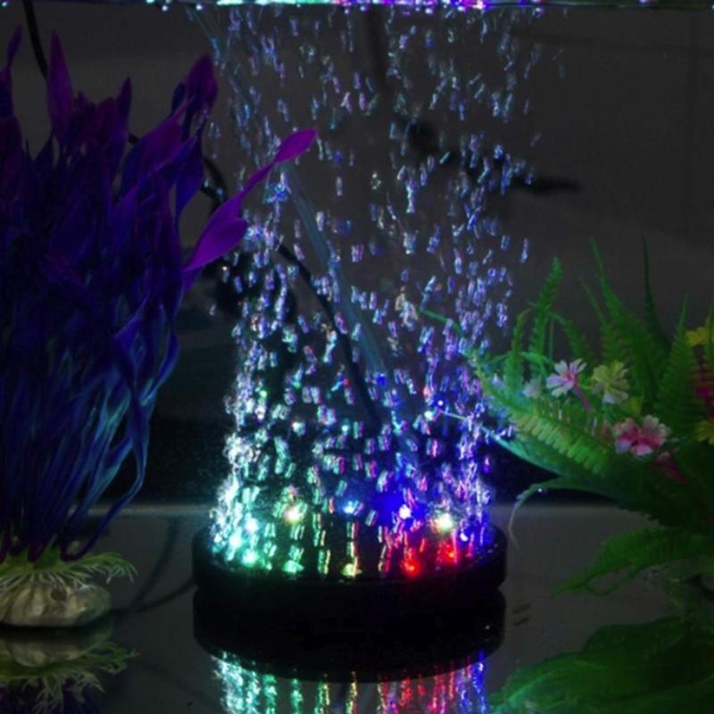 

Aquariums Lighting Colorful 50/60HZ Fish Tank Lamp LED Air Bubble Light Fishbowl Aquarium Water Grass Waterproof Round Shape 110-240V