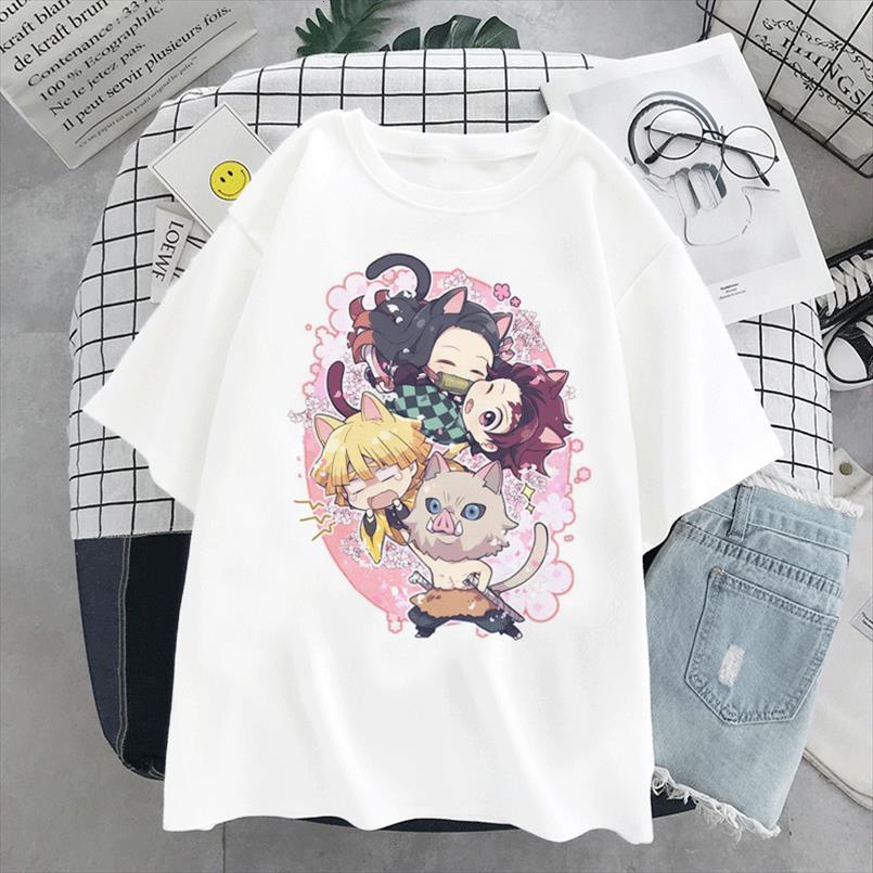

Demon Slayer Japanese Anime Womens Shirts Summer Kawaii Harajuku Ulzzang Fun Cartoon Graphic Ropa De Mujer Women Blouse Streetwear, Color17
