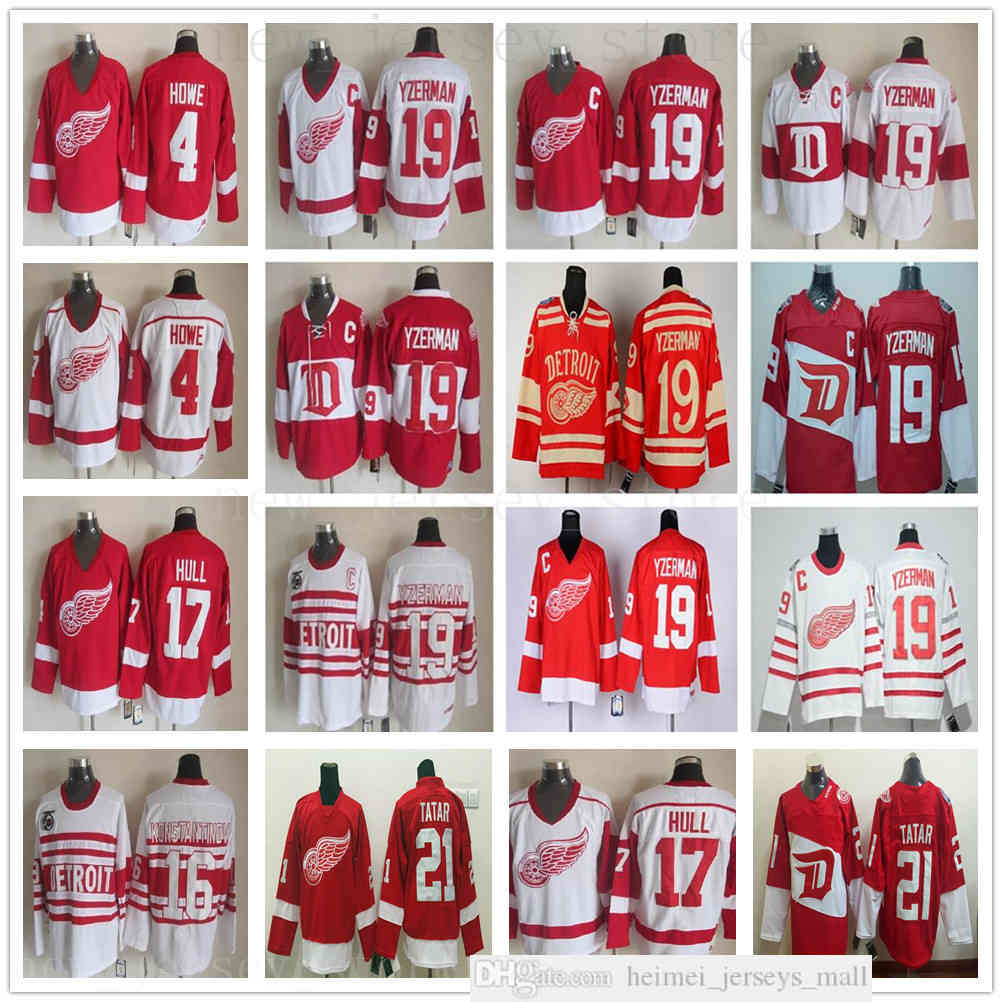 

Vintage CCM Stitched 19 Steve Yzerman Jersey ice Hockey 2016th Winter Classic 16 Vladimir Konstantinov 17 Brett Hull 21 Tomas Tatar Jerseys, As picture