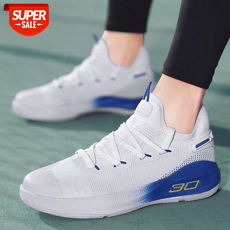 Sports occasionnels Hommes Chaussures blanches Student Curry Curry 4ème génération Basketball Basketball Low-Cut # ZO4G