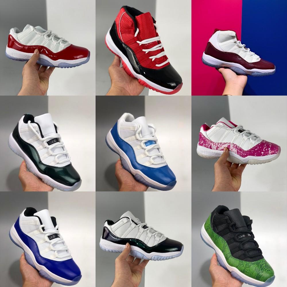 

High 11 25th Anniversary Low 11s Men Basketball Shoes White Bred Concord 45 Pantone Legend Blue Cap and Gown Women Mens Trainers Topshop999