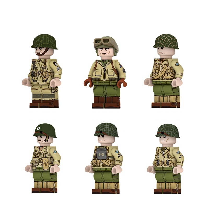 

Building Toy Sets Minifig of The Second World, Rangers, Paratroopers
