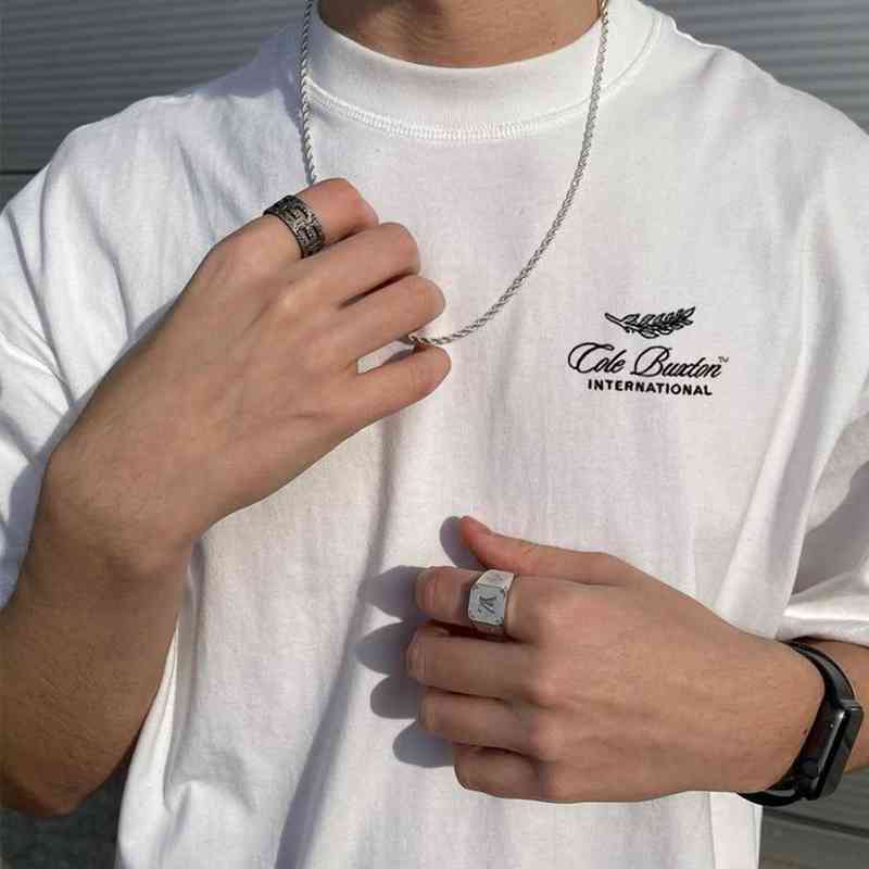

2021ss Heavy Fabric Cole Buxton T-shirt 1:1 High Quality Oversize Top Tees Real Tag CB T shirts harajuku shirts G1115