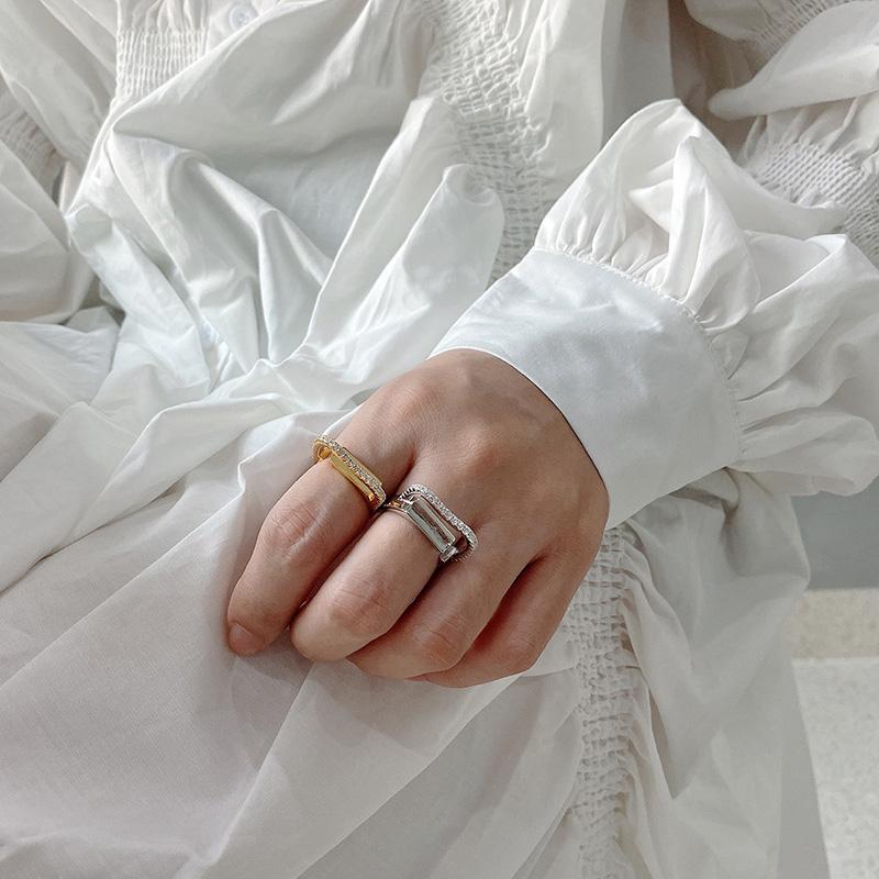

Cluster Rings 925 Silver Stereoscopic Line Jewelry Minimalism Charm Anel Bohemia Vintage Boho Bague Femme Anelli Ring For Women