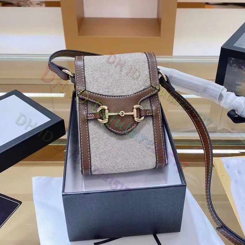 

2021 summer women Cellphone bag Coin Purse Card coins holders Wallet Vintage Classic Canvas cell phone handbags cross body Handbag top quali, Red;black