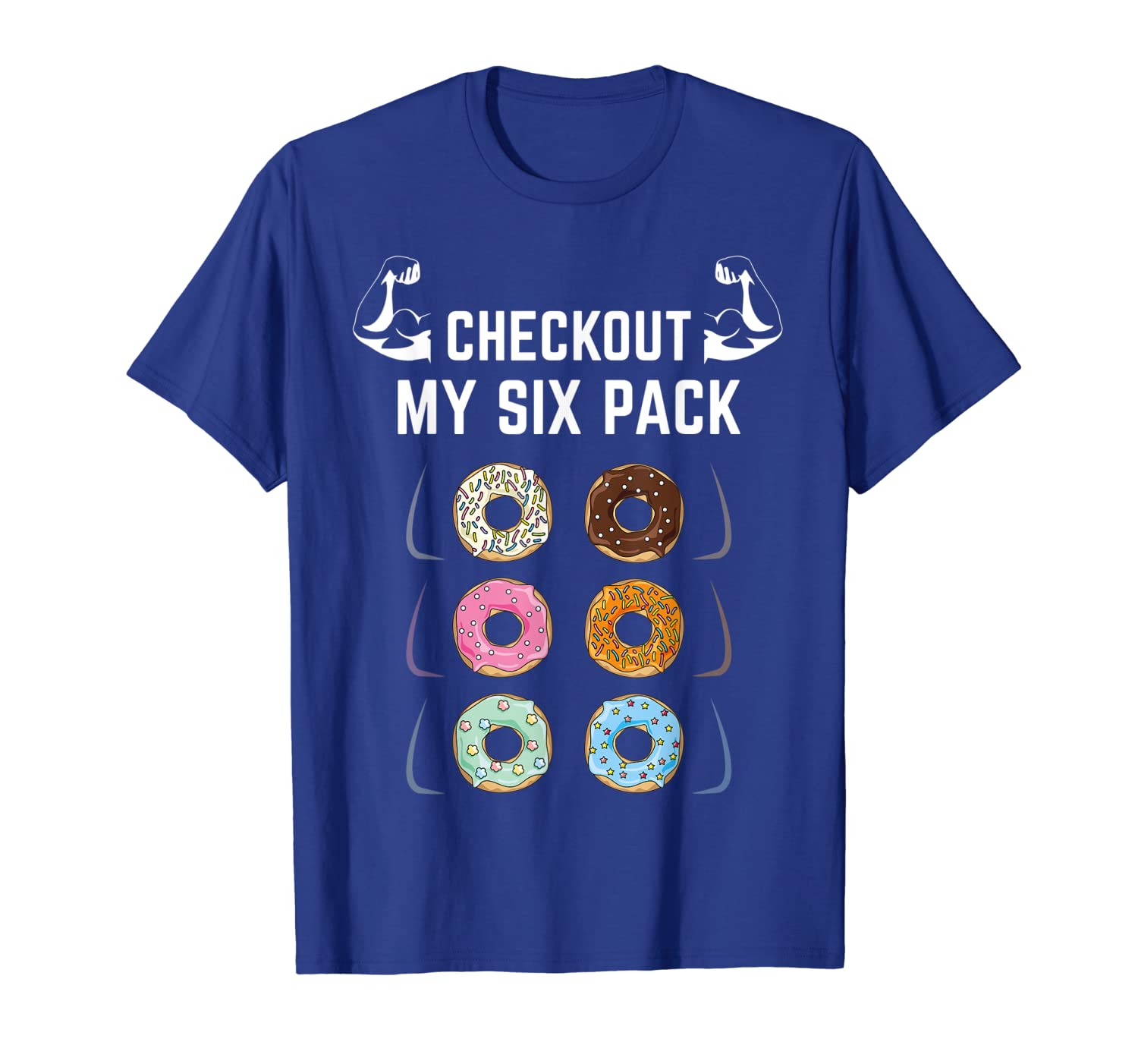 

check out my six pack funny ab donuts t-shirt, White;black