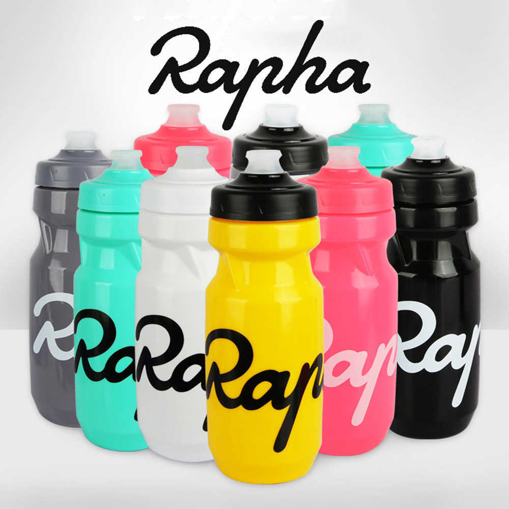 

Rapha 610/710ml Cycling Water Bottle Squeezable Safety Durable Silicone Nozzle Non-Toxic Sport Cup For Cycling Running Camping Y0915