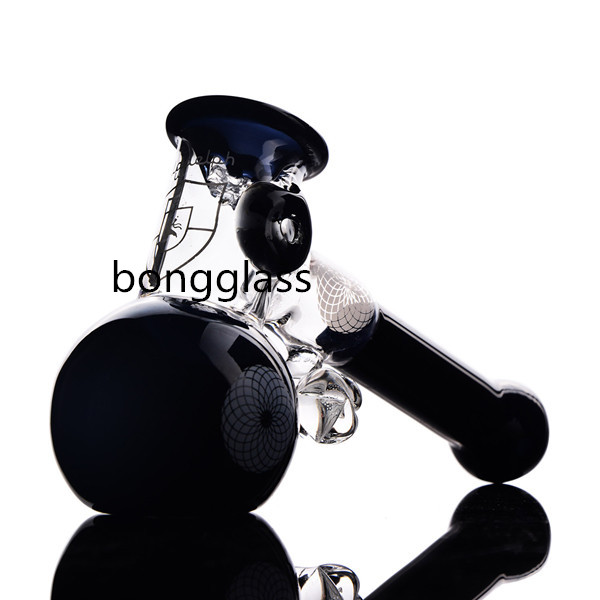 

Black Glass Smoke Pipe Glass Bubbler Dabber Tobacco Herb Smoking Waterpipes