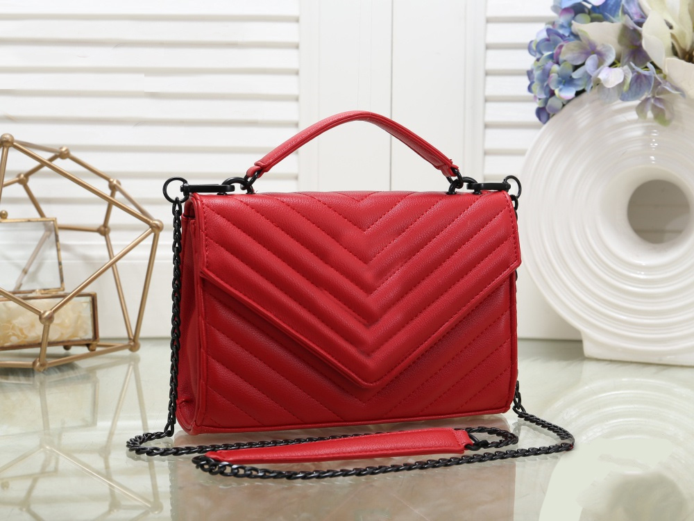 

Fashion Women Shoulder Bags Leather Crossbody Bag Luxury Handbags, Red