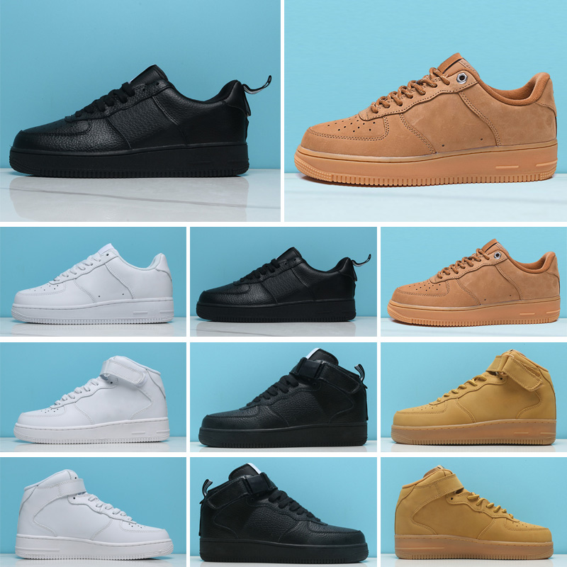

Classic Black White red Dunk Men Women Shoes one Sports Skateboard High Low Cut Wheat Trainers Sneakers size 36-45 T, Color 4