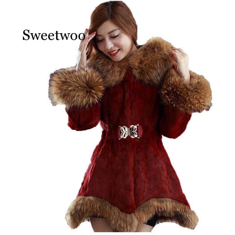 

Women's Fur & Faux Coat Women White Black Wine Red S-4XL Plus Size 2021 Autumn Winter Long Sleeve Hooded Fashion Jacket
