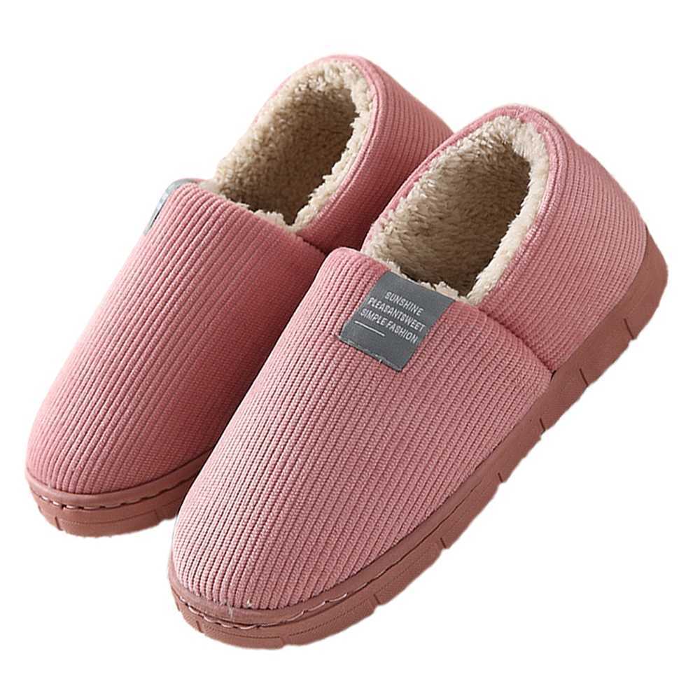 

Winter Indoor Women Fur Slides Warm Cotton Shoes for Lovers Home Floor Casual Candy Color Slip-on Warm Plush Ladies Slippers H0827