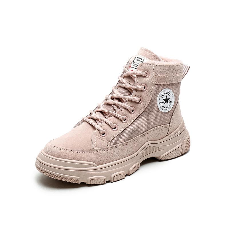 

Boots Ankle High-top Platform Sneakers Women Knitted Casual Shoes Woman White Black Air Mesh Chunky Trainers Dad