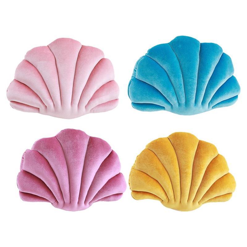 

Cushion/Decorative Pillow Seashell Soft Plush Throw Sea Shell Shaped For Sofa Bed Couch Chair Home Living Room Office Decor