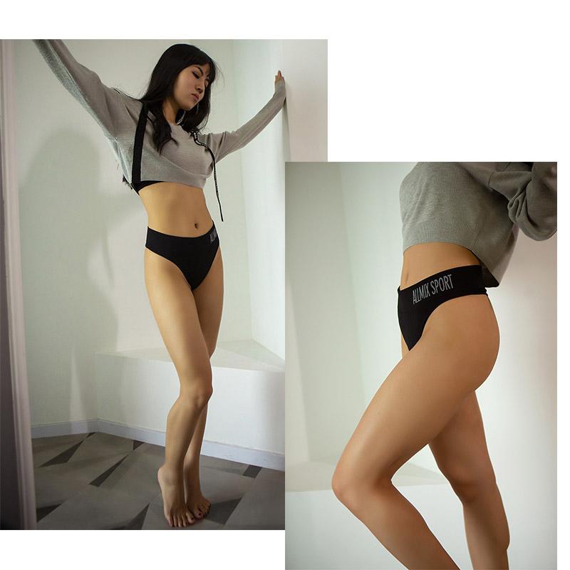 

Women's Panties Nylon Tummy Control Thong Panty BuLifter Shapewear Pure Color Underwear For Women High Waist Lingerie Shaping Briefs, Black