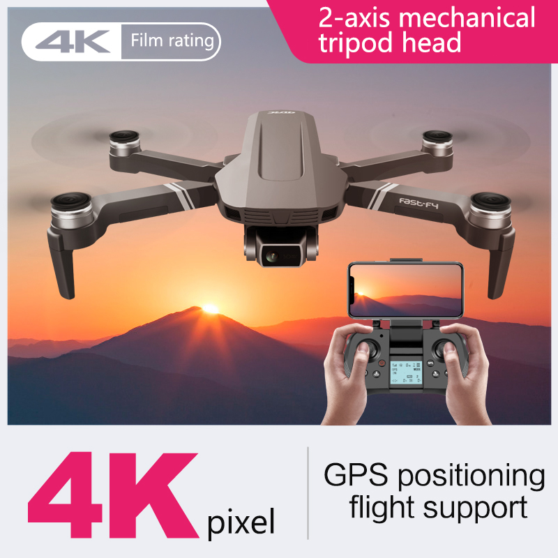 F4 GPS Drone with 5G WiFi FPV 2-axis Gimbal 4K Dual Camera Profesional Brushless RC Quadcopter Dron Helicopter Toy VS SG906 Pro-image-674785288