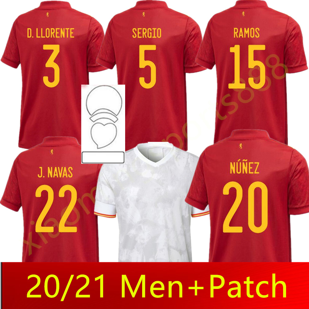 

2021 Spain home Away Soccer Jersey ASENSIO MORATA ISCO INIESTA PACO ALCACER Football Adult man + kids kit shirts, Black;yellow