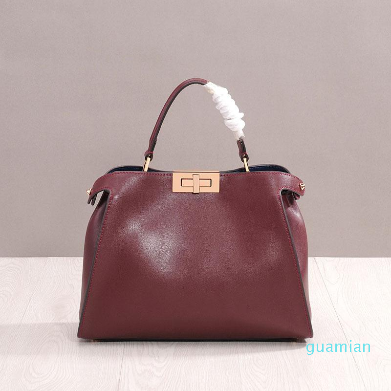 

Evening Bags 2021 Royal Sister Bag Leather Female Rotating Buckle Large Cat Cowhide Cross-body Lading Shoulder 6453, White m