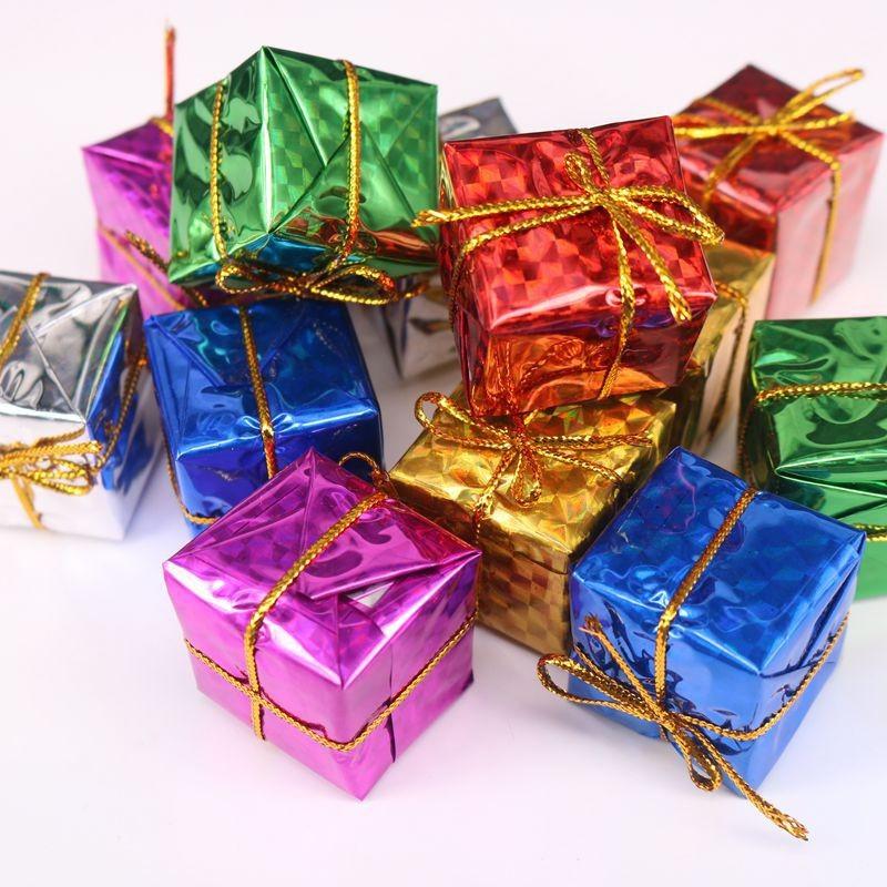 

Christmas Decorations 12PC Mini Gift Box Tree Ornaments -Year Hanging