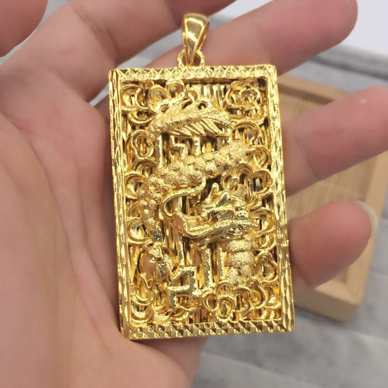 

Pendant Necklaces necklace Jinyicheng jewelry flying dragon in the sky brand Nelace Dragon Square Fashion, Silver