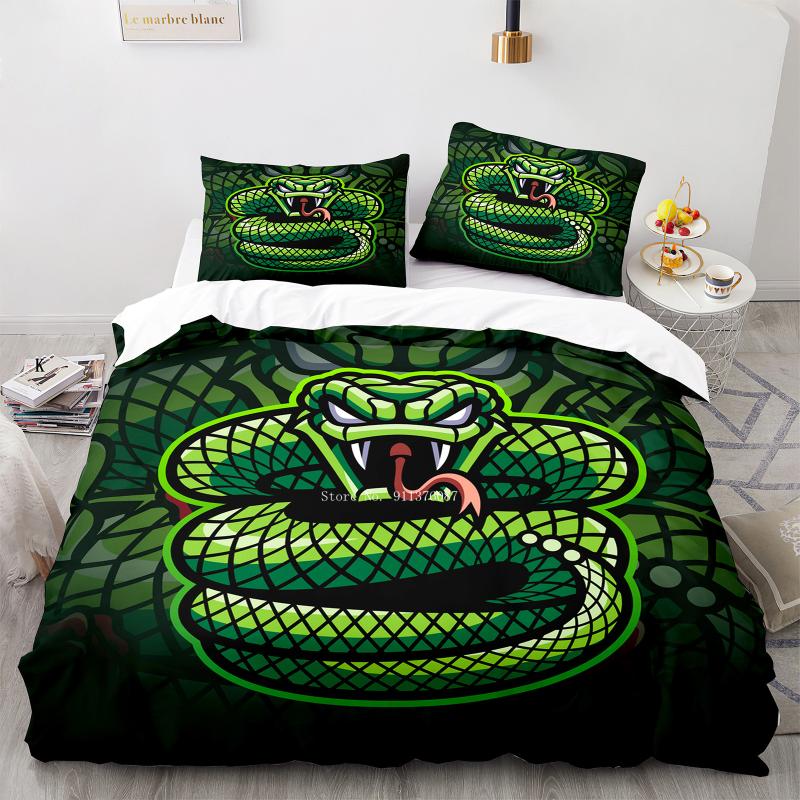 

Bedding Sets Animal Pattern Snake Set For Kids Adult Bed Covers Single Double King Queen Size Duvet Cover 2/3pcs Bedclothes, 01