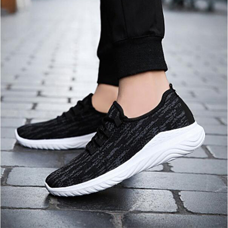 

2021 latest quality fashion casual shoes men's women's sports stretch competition must-have and light summer, Black