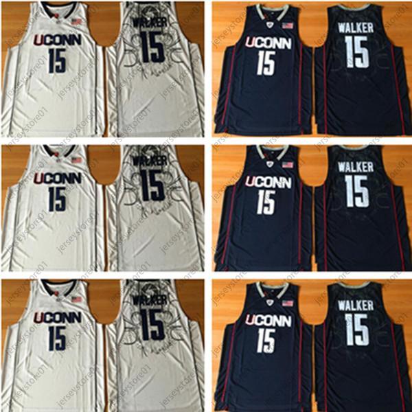 

Uconn Huskies 15 Kemba Walker College Basketball Jerseys University wears NAVY white Men NCAA stitched jersey S-2XL Wear Top Quality, Colour 1