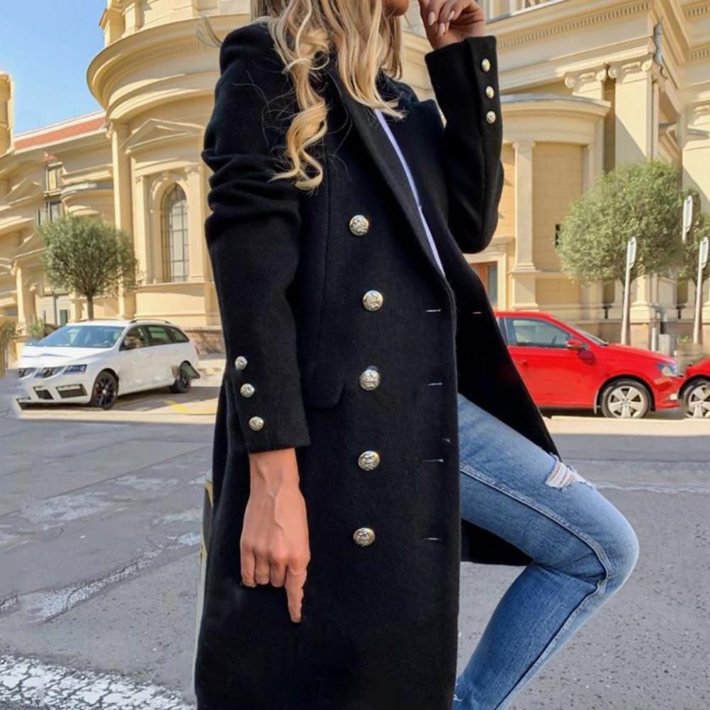 

2022 Women Leather Jacket Ladies Top Lapel Solid Color Button Pockets Slim Long Coat Classic Ladies Designer Clothing Yellow Black Waistless Adult Jackets Size -3xl