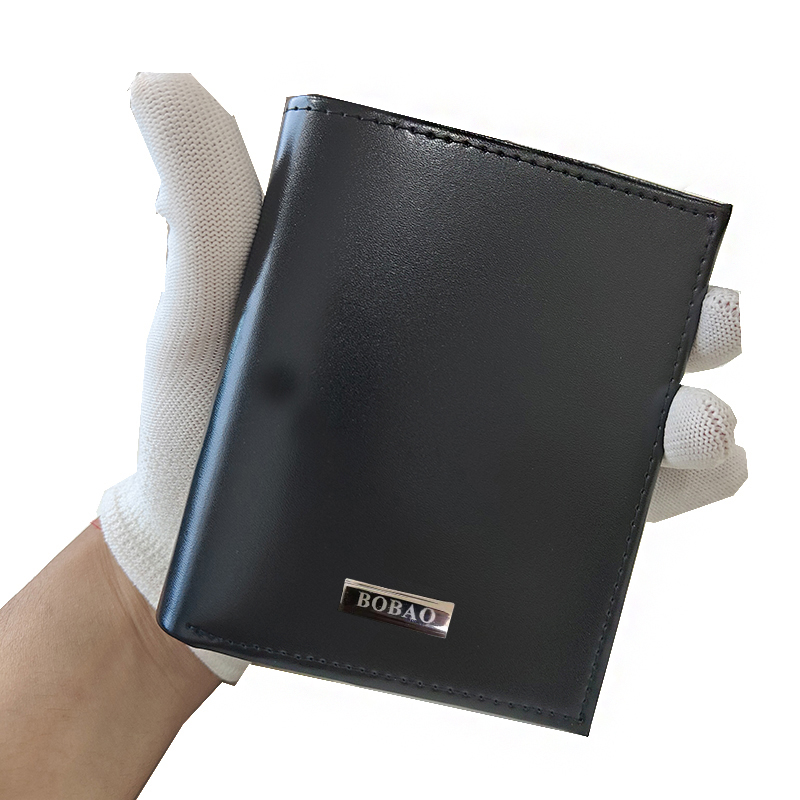 

2021 Designer Short Wallets Men Top Quality Gunuine Leather Card Holder Bag Black Purse Wristlet Mens Design Small Wallet Mini Clutch, Box