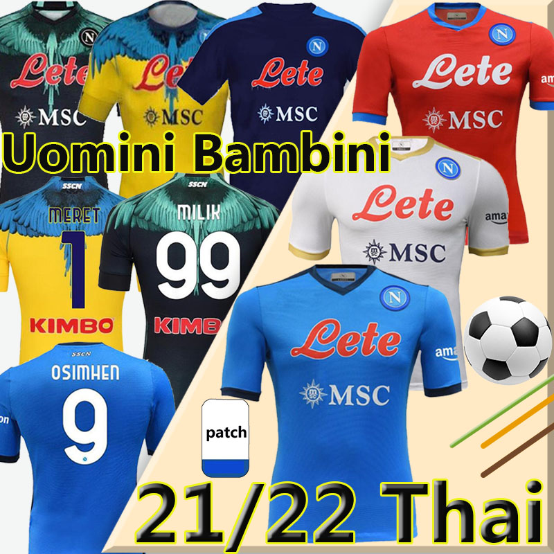 

21/22 Napoli soccer jerseys Burlon player version fans Naples calcio 4th Saluto MARADONA KOULIBALY Osimhen INSIGNE MERTENS H.LOZANO MEN KIDS kits football shirts, 21-22 home