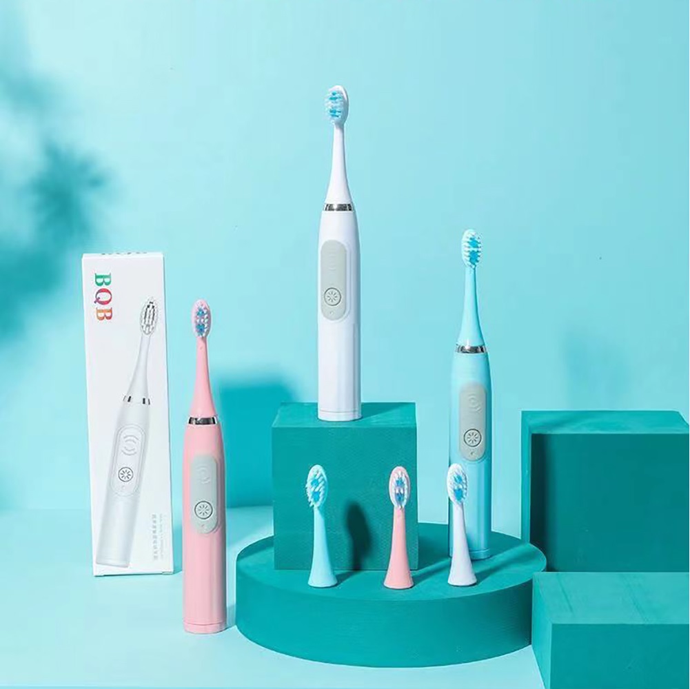 

BQB adult single sonic electric toothbrush battery-powered head soft hair electrics toothbrushs new