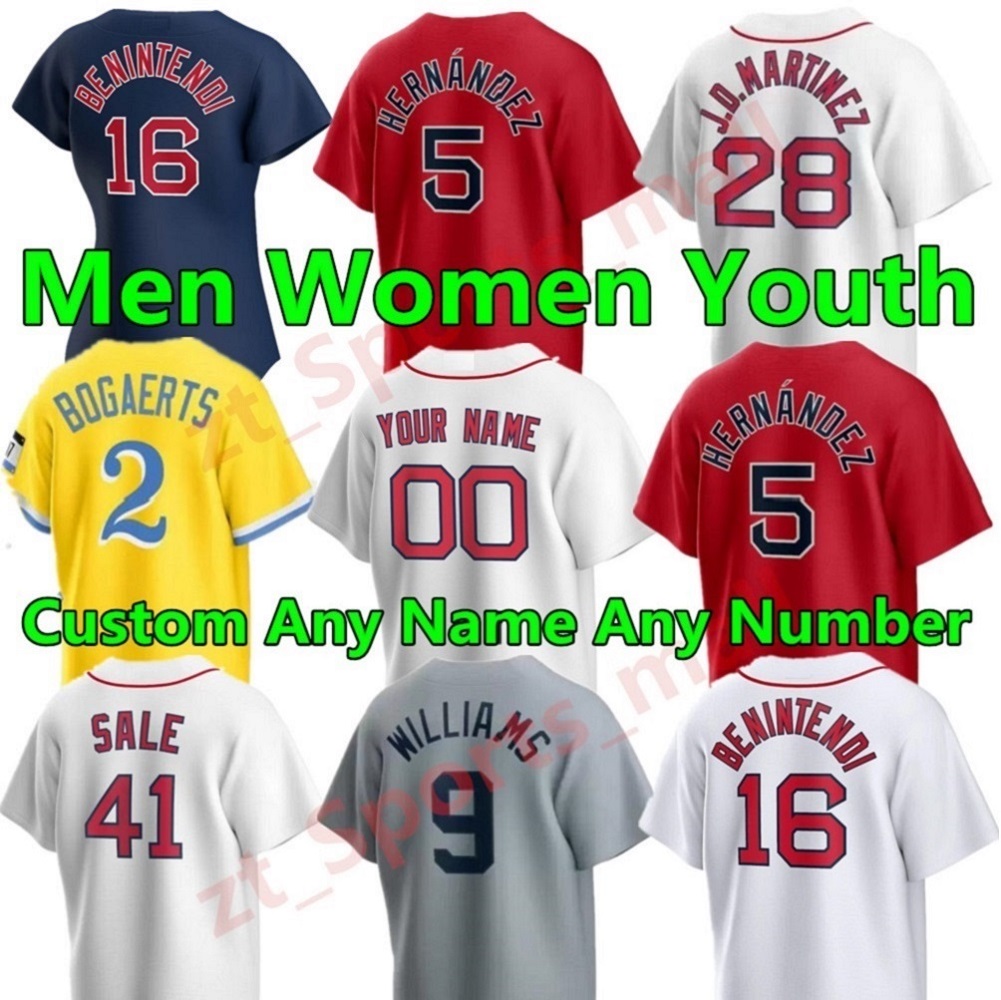 

NEW 2021 Men Women Youth 34 David Ortiz Chris Sale Jerseys City Connect 11 Rafael Devers red Bogaerts Verdugo Yastrzemski J.D. Martinez sox Custom Baseball Jersey, As shown in illustration