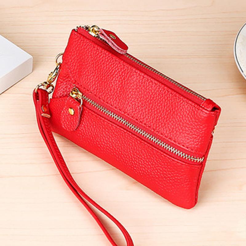 

Wallets Wallet Men Key Holder Housekeeper Keys Organizer Women Multifunction Covers Zipper Case Fashion Vintage, Red;black