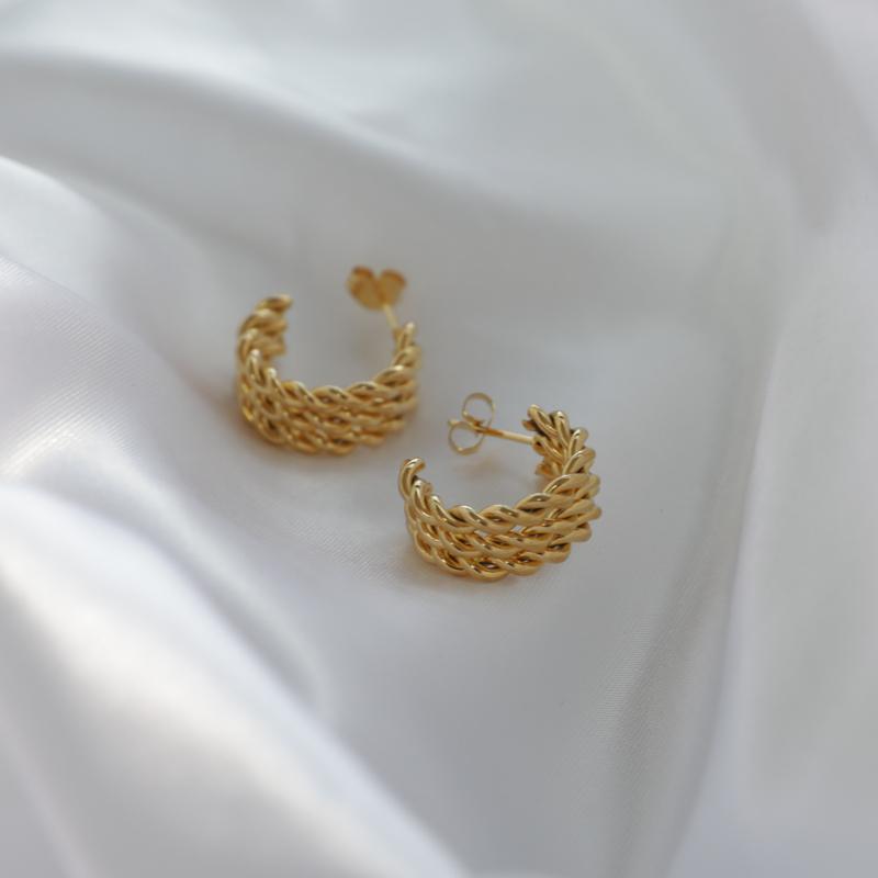 Hoop & Huggie Tarnish Free Waterproof Chunky Chain Earrings Stainless Steel Earring 2021 Jewelry-image-699795650