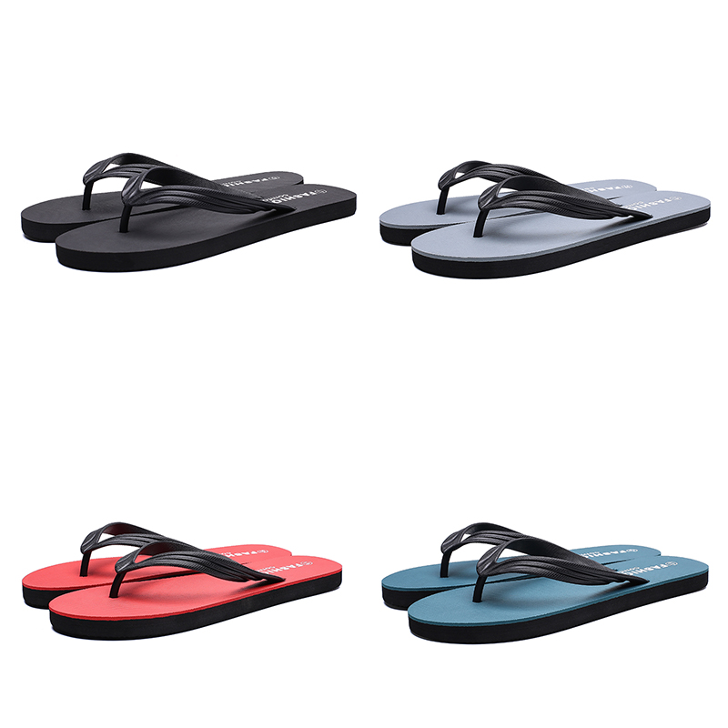 

men slide fashion slipper sports black grey red designer casual beach shoes hotel flip flops summer discount price outdoor mens slippers, # 4