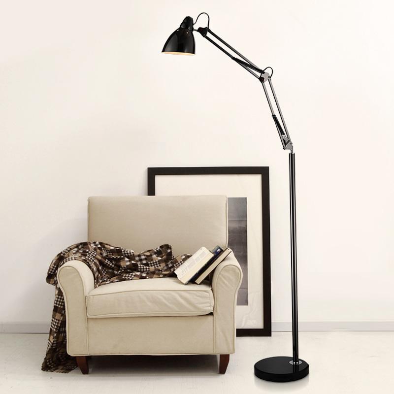 

Floor Lamps Modern Foldable Metal Lamp Light With E27 Bulbs Stand Reading Lambader Warm & Cold For Living Room/Study Room