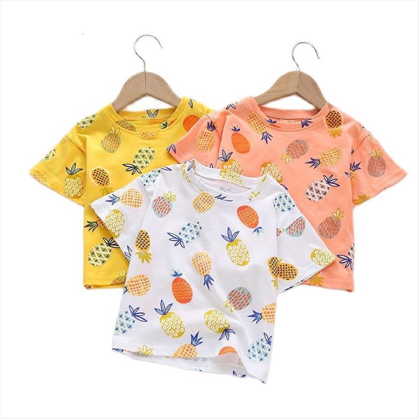 

boys and girls summer baby cotton short sleeved t shirt childrens p4344, Blue