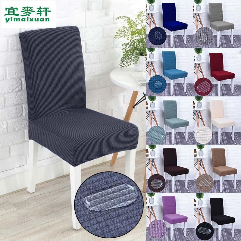 

Chair Covers 1PC Elastic Cover Removable Anti-dirty Dining Slipcover Home Decoration Banquet Seat