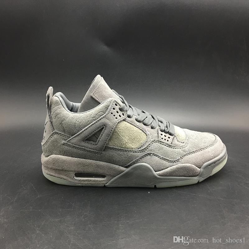

KAWS x Air 4 Cool Grey 930155-003 4s IV Women Men Sports Casual Shoes Sneakers Top Quality Trainers With Original Box