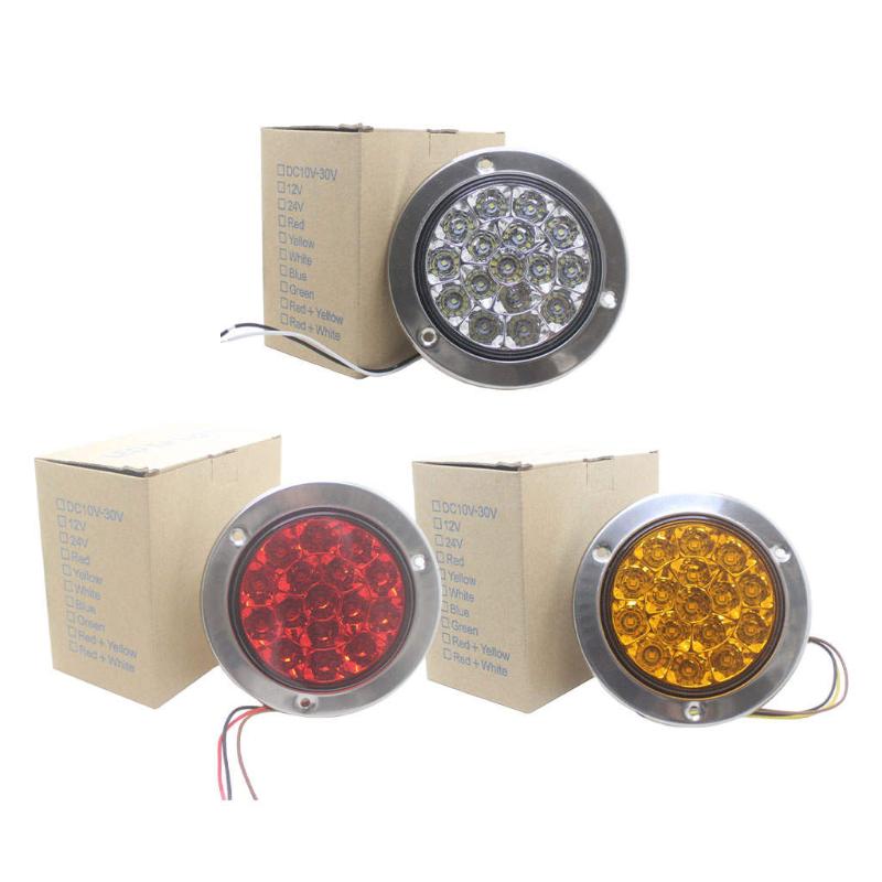 

Emergency Lights Round Rear LED Tail 16-Led For Car Trailer IP67 Waterproof