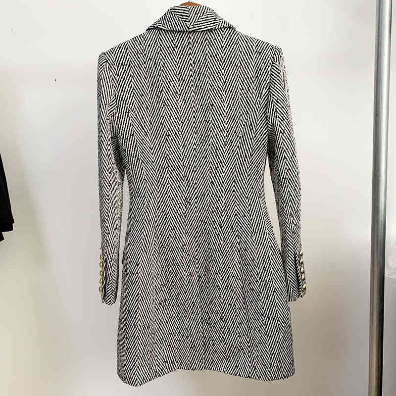 

Women' Jackets XXL Free Autumn Brand Same Style Top Long Sleeve Lapel Neck Coat Tweed Women Clothes OULAIDI 6KQ2, White