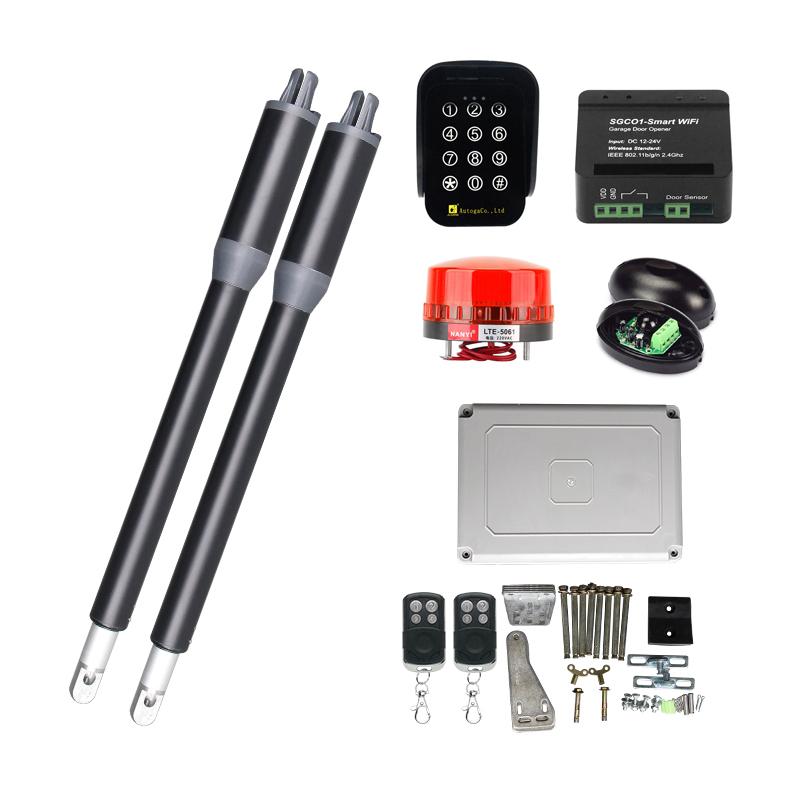 

Fingerprint Access Control 200KG Automatic Swing Gate Opener Drive With WIFI Remote Keypad Electric Lock Door Operator Motor