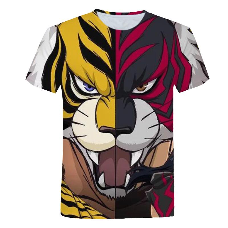 

Men' T-Shirts Summer T-shirt Cool Short Sleeve O-neck 3D Printing Pattern Street Fashion Casual Top Loose -6XL, Mt-210046