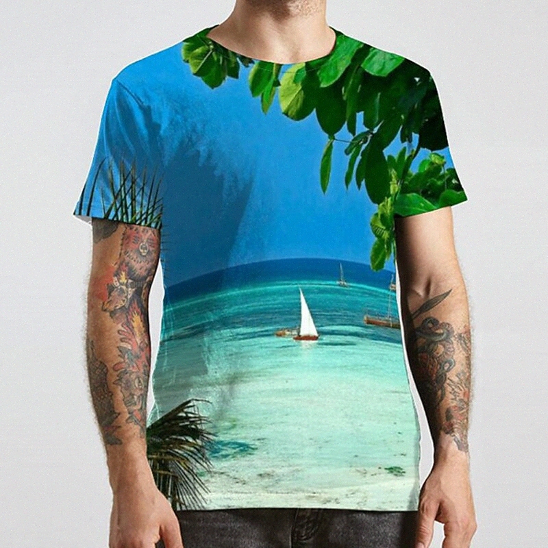 Men&#039;s Unisex Tee T shirt Shirt 3D Print Graphic Prints Beach Plus Size Round Neck Casual Daily Print Short Sleeve Tops Basic Designer Big an-image-754686486