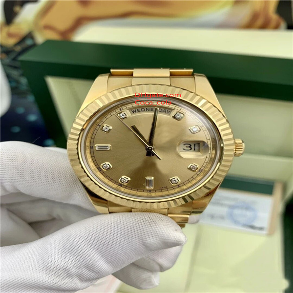 

Luxury fashion Watches President 36MM Day Date Yellow Gold Diamond Dial Mens Watch 118238 Automatic Men's watch