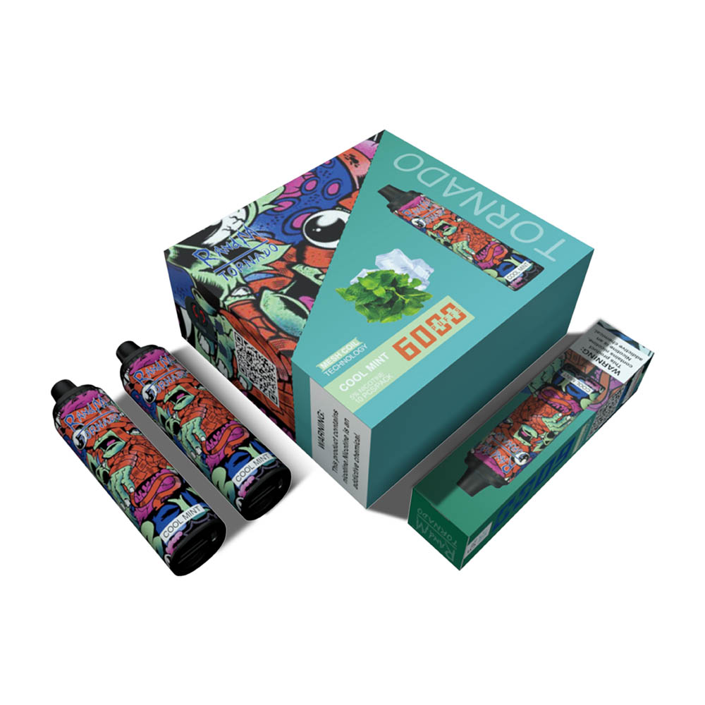 

Original RandM 6000 puffs cigarette Disposable E-cigarette rm Tornado Type-C rechargeable Multi-flavor cigarette Factory Wholesale