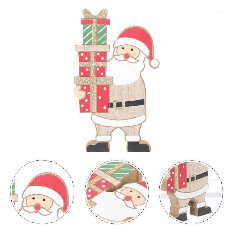 

Party Decoration 1pc Wooden Christmas Themed Chic Small Xmas Desktop Ornament